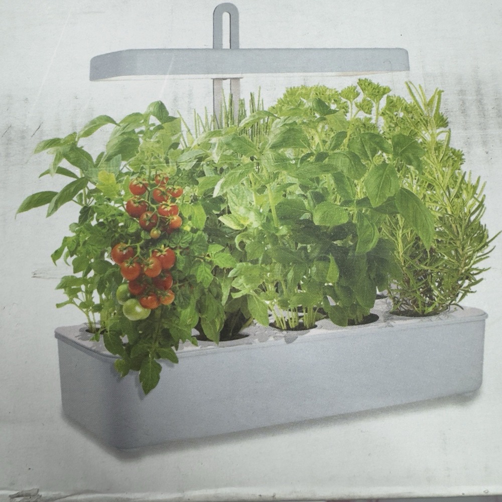 Indoor Hydroponic Garden Kit LED Grow Light Herb Planter Home Kitchen